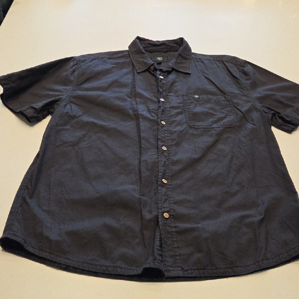 Men's Classic Black Button Down Shirt